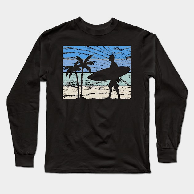 Surfing Surfer Long Sleeve T-Shirt by Shiva121